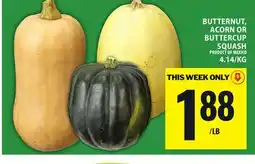 Food Basics BUTTERNUT, ACORN OR BUTTERCUP SQUASH offer