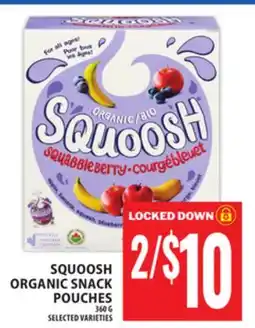 Food Basics SQUOOSH ORGANIC SNACK POUCHES offer