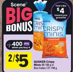 Foodland QUAKER Crispy Minis offer