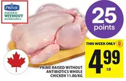 Food Basics PRIME RAISED WITHOUT ANTIBIOTICS WHOLE CHICKEN offer