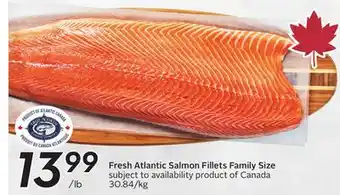 Sobeys Fresh Atlantic Salmon Fillets Family Size offer