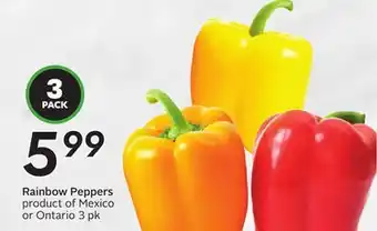 Sobeys Rainbow Peppers offer