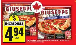 Food Basics DR.OETKER GIUSEPPE RISING OR THIN CRUST PIZZA offer