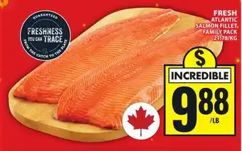 Food Basics FRESH ATLANTIC SALMON FILLET offer