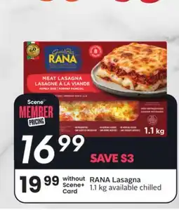 Sobeys RANA Lasagna offer