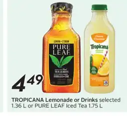 Sobeys TROPICANA Lemonade or Drinks offer