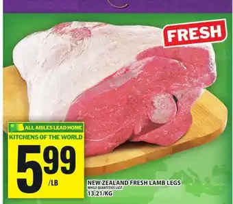 Food Basics NEW ZEALAND FRESH LAMB LEGS offer