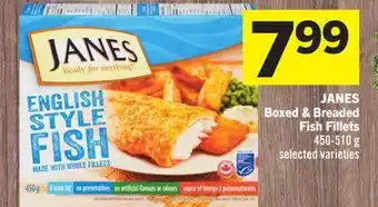 Foodland JANES Boxed & Breaded Fish Fillets offer