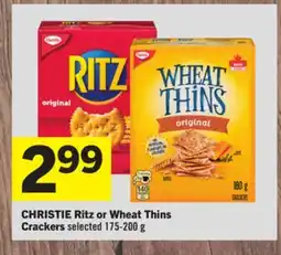 Foodland CHRISTIE Ritz or Wheat Thins Crackers offer