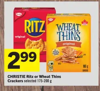 Foodland CHRISTIE Ritz or Wheat Thins Crackers offer