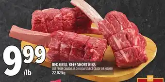 Metro RED GRILL BEEF SHORT RIBS offer