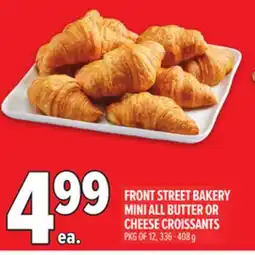 Metro FRONT STREET BAKERY MINI ALL BUTTER OR CHEESE CROISSANTS offer