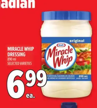 Metro KRAFT MIRACLE WHIP DRESSING offer