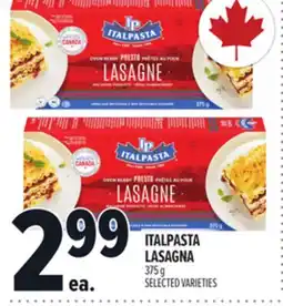 Metro ITALPASTA LASAGNA offer