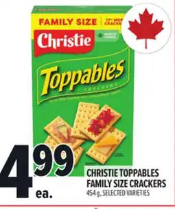 Metro CHRISTIE TOPPABLES FAMILY SIZE CRACKERS offer