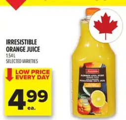 Metro IRRESISTIBLE ORANGE JUICE offer