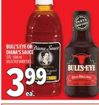 Metro BULL'S EYE OR DIANA'S SAUCE offer