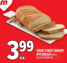 Metro FRONT STREET BAKERY RYE BREADS offer