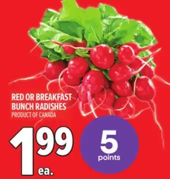 Metro RED OR BREAKFAST BUNCH RADISHES offer