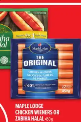 Metro MAPLE LODGE CHICKEN WIENERS OR ZABIHA HALAL offer