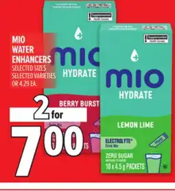 Metro MIO WATER ENHANCERS offer