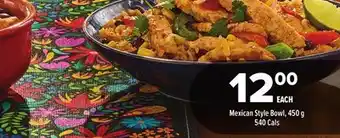 Metro MEXICAN STYLE BOWL offer