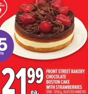 Metro FRONT STREET BAKERY CHOCOLATE BOSTON CAKE WITH STRAWBERRIES offer