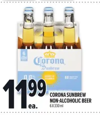 Metro CORONA SUNBREW NON-ALCOHOLIC BEER offer