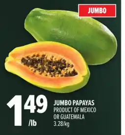 Metro JUMBO PAPAYAS offer