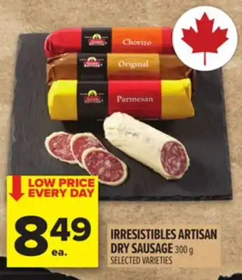 Metro IRRESISTIBLES ARTISAN DRY SAUSAGE offer