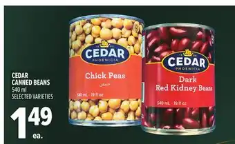 Metro CEDAR CANNED BEANS offer