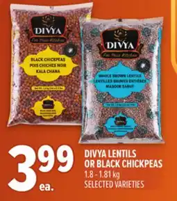 Metro DIVYA LENTILS OR BLACK CHICKPEAS offer