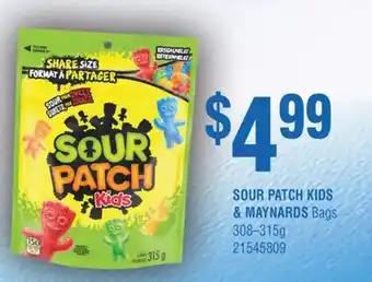 Fortinos SOUR PATCH KIDS & MAYNARDS BAGS, 308-315 g offer