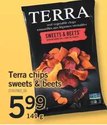 Fortinos TERRA CHIPS SWEETS & BEETS, 141 G offer