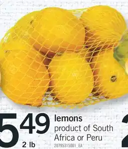 Fortinos LEMONS offer