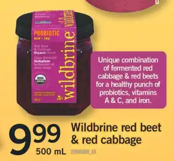 Fortinos WILDBRINE RED BEET & RED CABBAGE, 500 ML offer