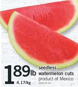 Fortinos SEEDLESS WATERMELON CUTS offer