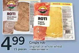 Fortinos CRISPY ROTI, 15 PIECES offer