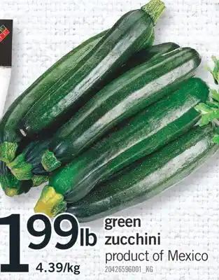 Fortinos GREEN ZUCCHINI offer