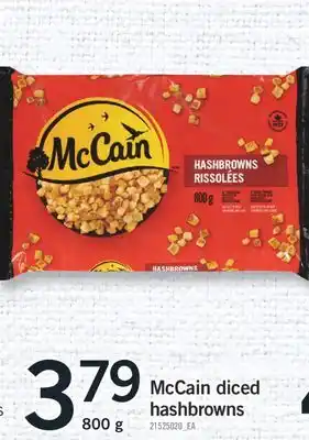 Fortinos MCCAIN DICED HASHBROWNS, 800 G offer