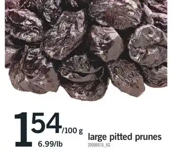 Fortinos LARGE PITTED PRUNES offer