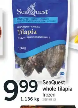 Fortinos SEAQUEST WHOLE TILAPIA, 1.136 kg offer