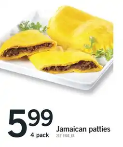 Fortinos JAMAICAN PATTIES, 4 PACK offer