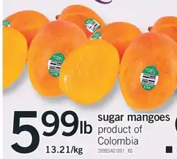 Fortinos SUGAR MANGOES offer