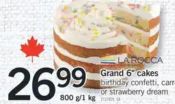 Fortinos GRAND 6 CAKES offer