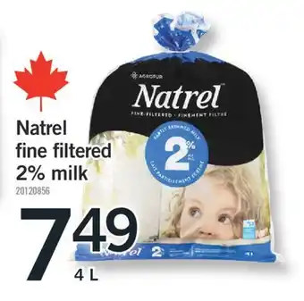 Fortinos NATREL FINE FILTERED 2% MILK, 4 L offer