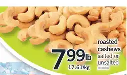 Fortinos ROASTED CASHEWS offer