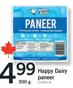 Fortinos HAPPY DAIRY PANEER, 300 G offer