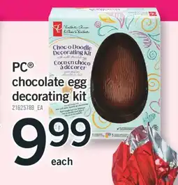 Fortinos PC CHOCOLATE EGG DECORATING KIT offer