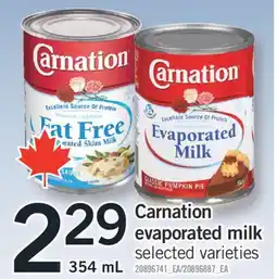 Fortinos CARNATION EVAPORATED MILK, 354 ml offer